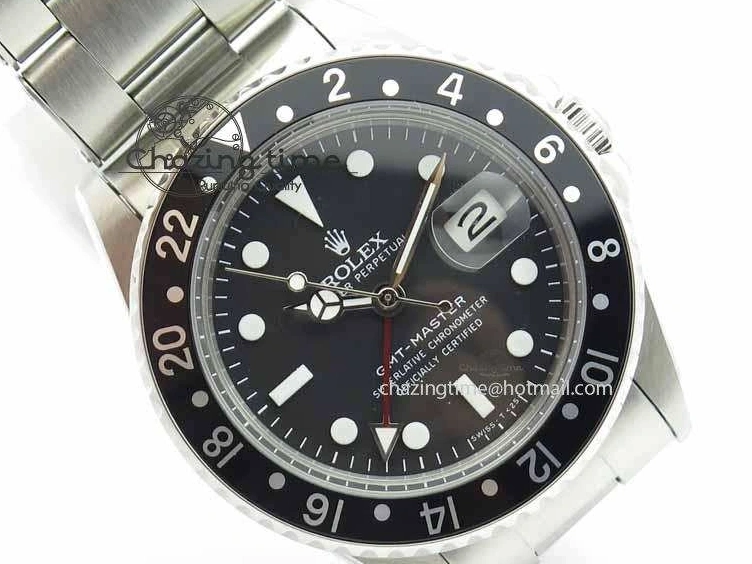 MiroTime 0114 RelaxedFit GMT-Master Vintage 1675 SS BP Best Edition Black Bezel White Markers A 3750